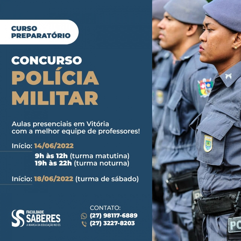 Concurso Público para SOLDADO COMBATENTE – POLÍCIA MILITAR do Estado do Espírito Santo – PMES